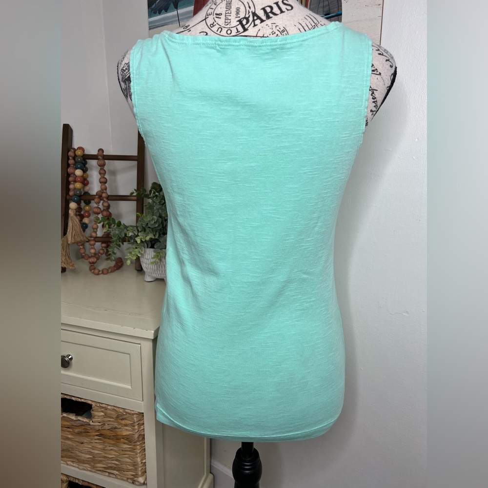 Barbara Lesser Aqua Tank Top - Picture 3 of 4